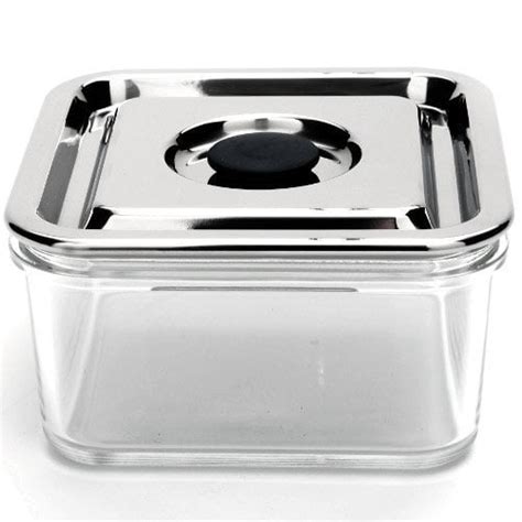 steel box with glass lid|square metal container with lid.